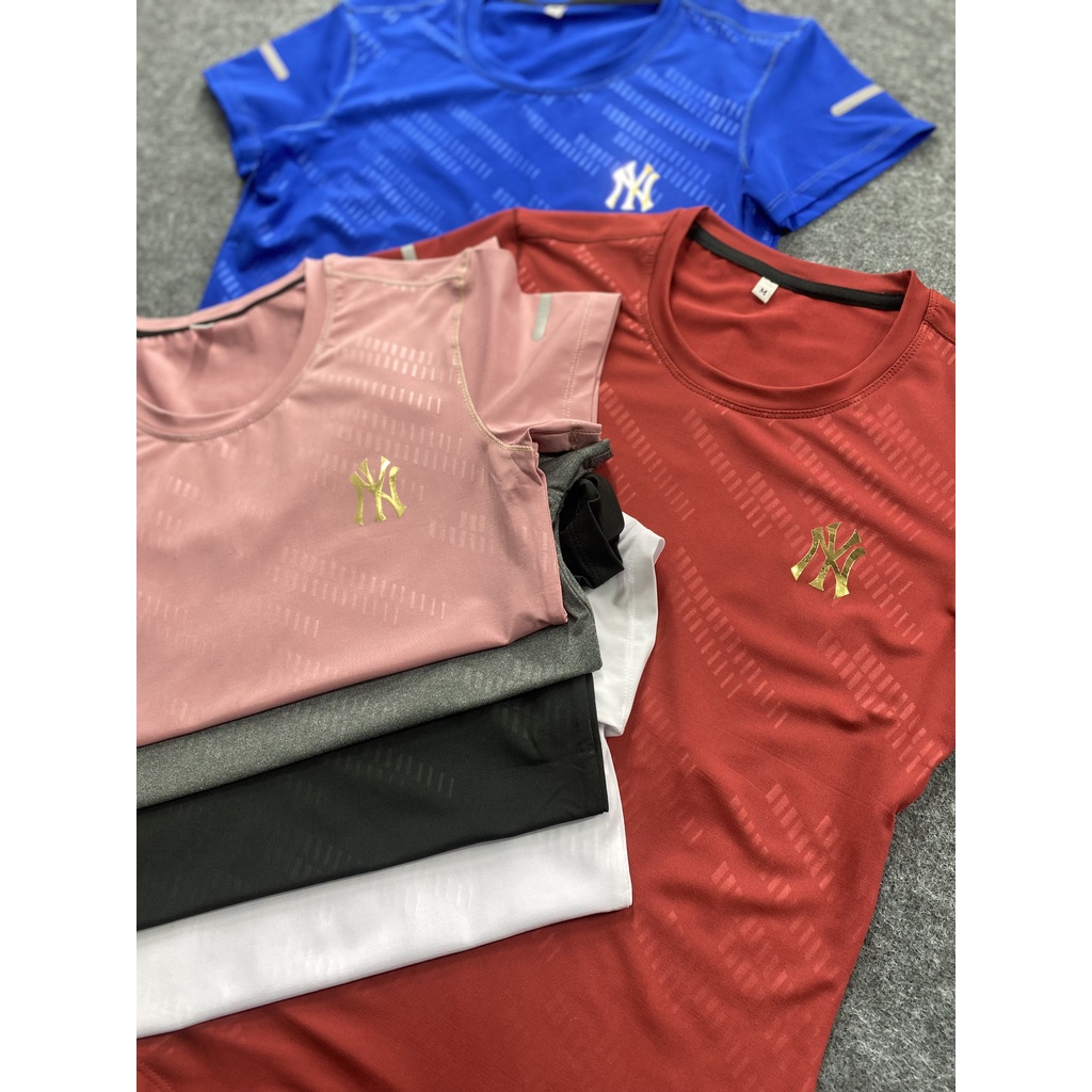 ( free ship) Áo thun nữ NY tập thể thao ,chất thun lạnh co giãn 4 chiều