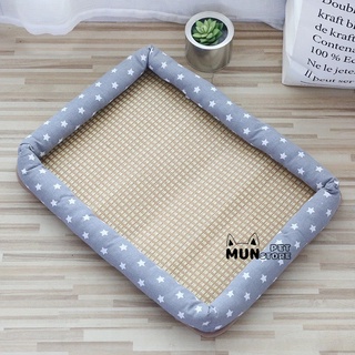 Thảm chiếu kèm viền gối cho thú cưng hình chữ nhật, Ổ nằm cho chó mèo