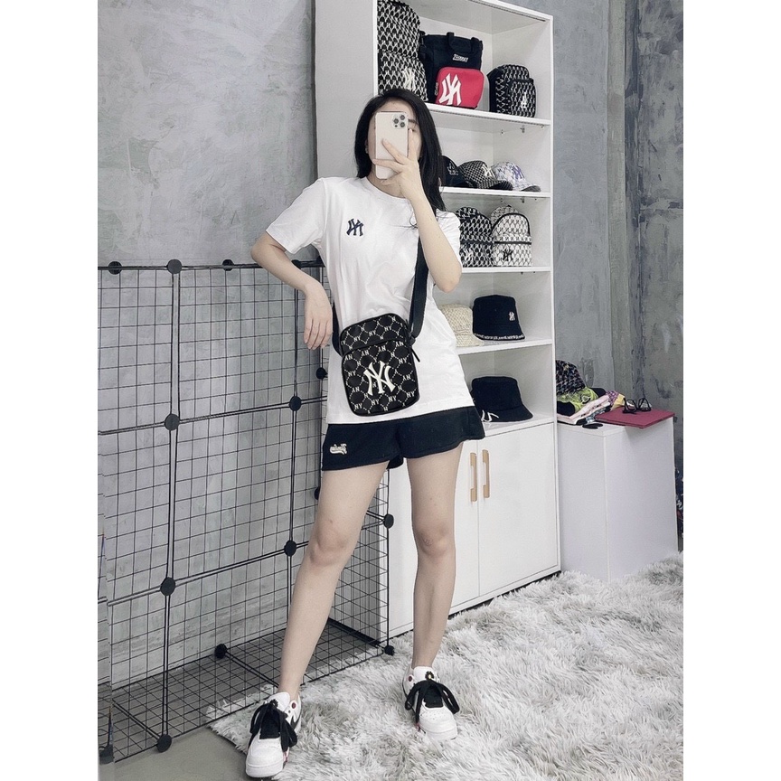 [SIÊU RẺ] Túi đeo chéo MLB NY nam nữ minibag monogram hàng dư