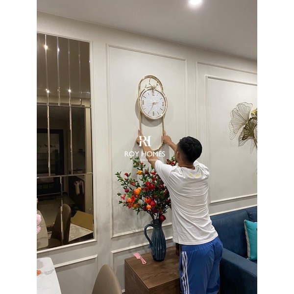 📢 Đồng hồ treo tường đầu hươu khung dài Cao Cấp 🧭