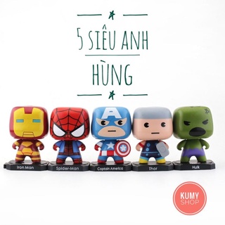 Bộ mô hình Funko POP 5 siêu anh hùng Marvel siêu dễ thương
