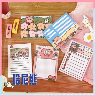 🍓Gấu Hani🍓Hàn Quốc Hàn Quốc ins Hoạt Hình Cô Gái Lưới Kế Hoạch Notepad Dính Note Note Note Note Notebook Miếng Dán Tin Nhắn Sinh Viên Ghi Chú Ghi Nhớ Pad