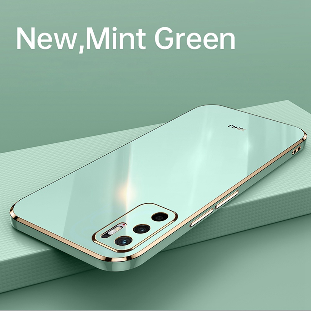 Ốp Điện Thoại Tpu Silicone Mạ Vàng 6d Sang Trọng Bảo Vệ Máy Ảnh Cho Xiaomi Redmi Note 10 5g Xiomi Poco M3 Pro 4g / 5g