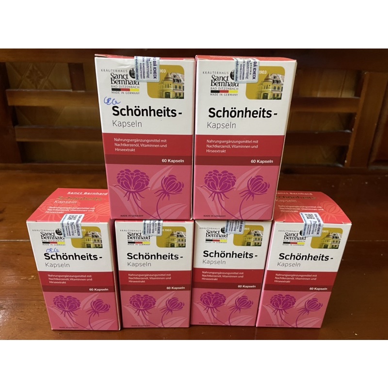 Tinh dầu hoa anh thảo Schonheits Kapseln nhập khẩu từ Đức, hỗ trợ cân bằng nội tiết tố nữ