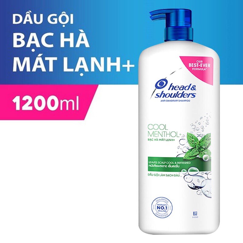 DẦU GỘI HEAD &amp; SHOULDERS BẠC HÀ 1200ml