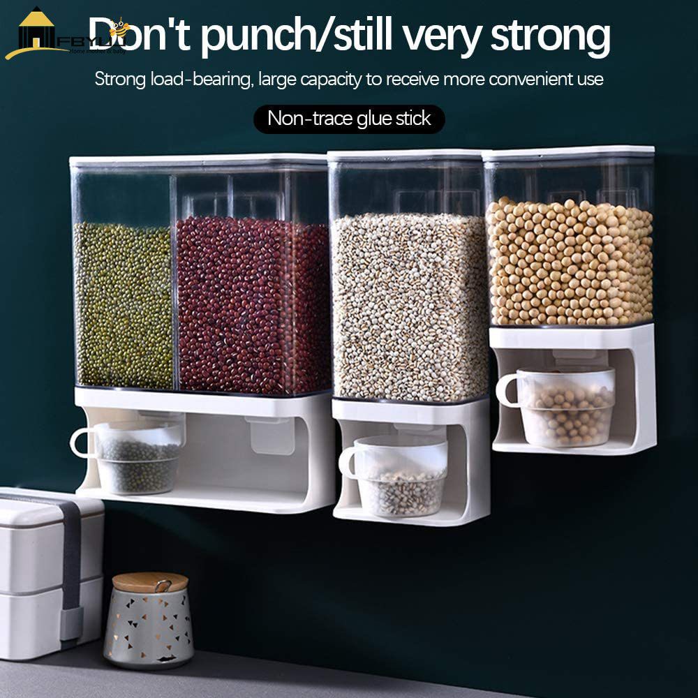 Hộp Đựng Ngũ Cốc Gắn Tường Tiện Dụng