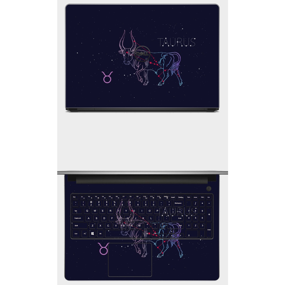 SKIN dán Laptop in hình cung hoàng đạo KIM NGƯU- Taurus. Full các máy: Asus, Dell, Acer, Hp,... In hình theo yêu cầu