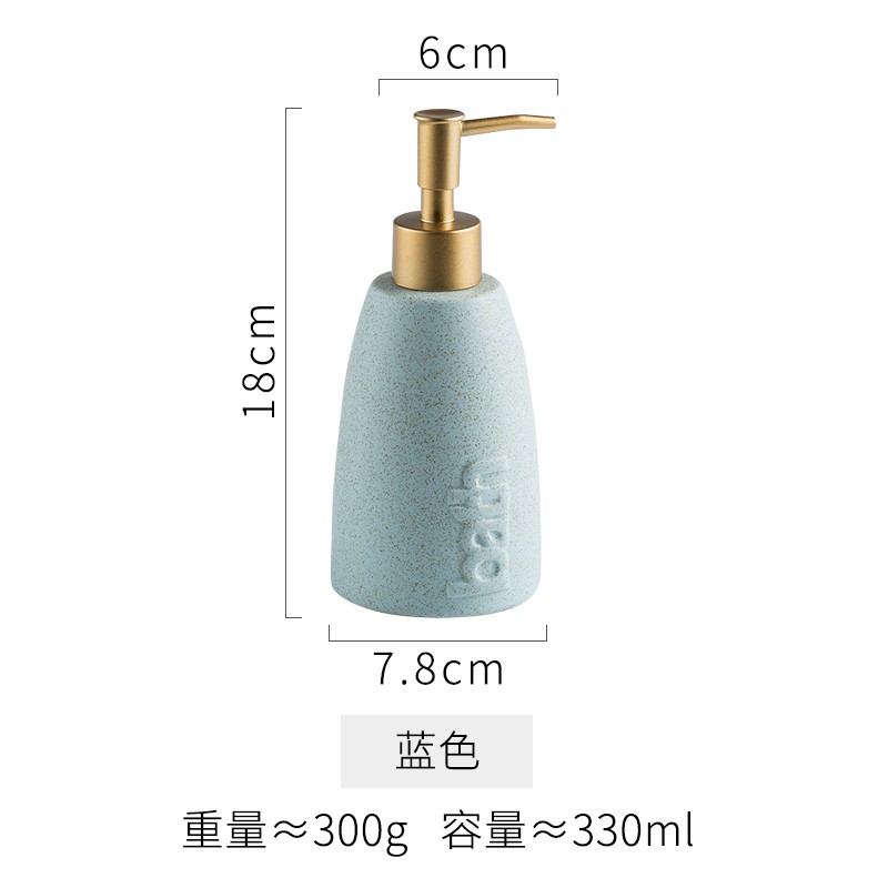 Nước rửa tay bằng gốm Bắc Âu Sữa tắm Dầu gội Dầu xả đóng chai phụ Câu lạc bộ khách sạn Lotion Press Chai trang trí