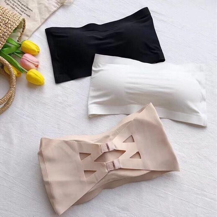 Bộ 1/2 Áo Lót Dạng Ống Không Dây Hở Lưng Gợi Cảm Cho Nữ