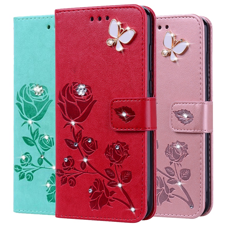 3D Flower Flip Leather Case for Itel S11 S12 S13 S15 S16 Pro S31 S32 P36 Pro Wallet Cover Phone Skin