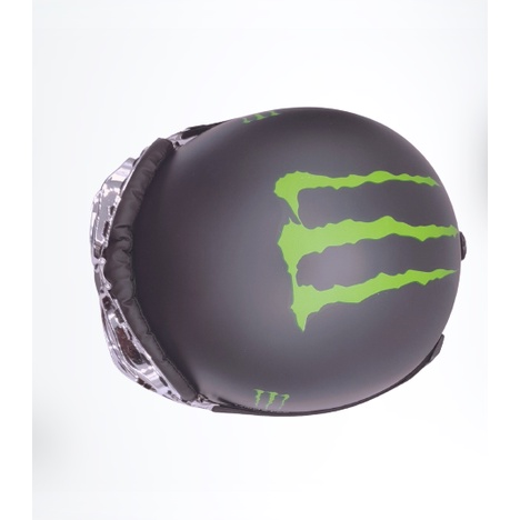 (Kèm Kính) Mũ Bảo Hiểm Monster, Nón Phượt,Nón Bảo Hiểm Nửa Đầu Được Chọn Kính
