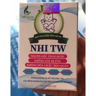 Bột pha nước tắm trẻ em Nhi TW 12 gói