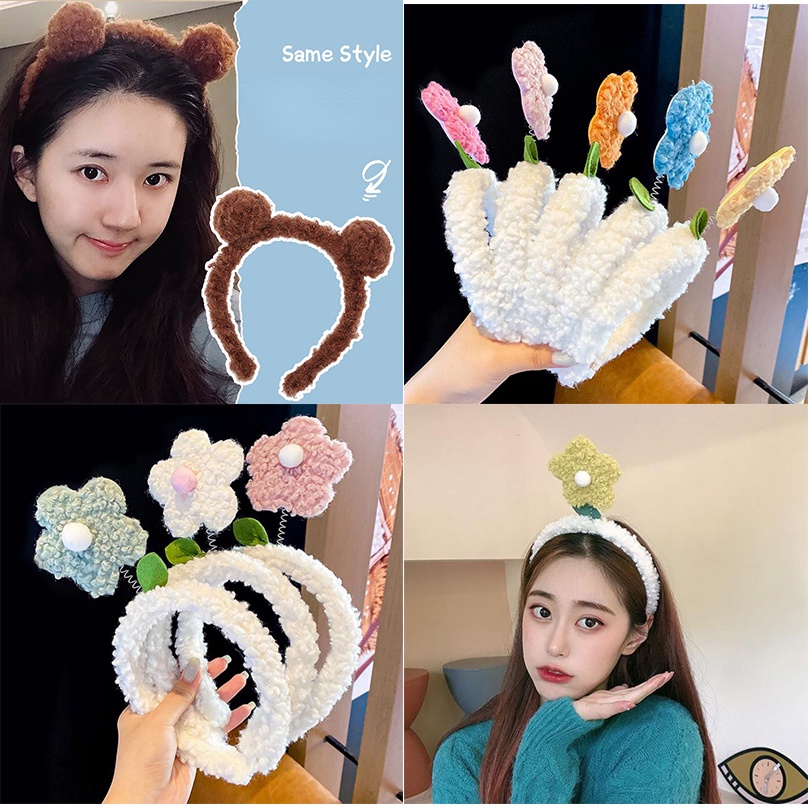 Băng đô đính hoa nhỏ dễ thương phong cách Hàn Quốc