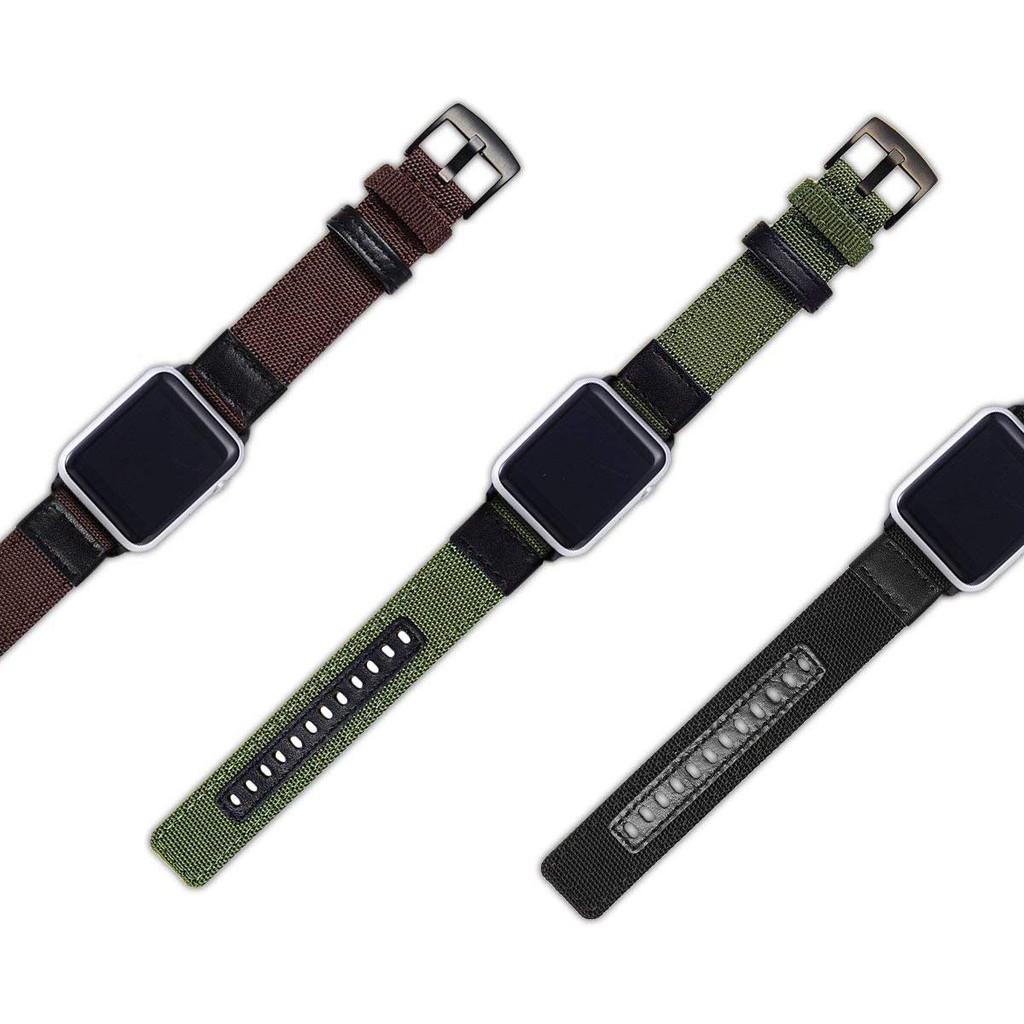 Dây đeo Apple Watch Strap 38/40mm 42/44mm Dây đeo bằng vải nylon dệt cho iWatch Series SE 6/5/4/3/2/1