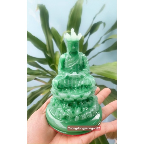 Tượng Ngài Địa tạng vương bồ tát ngồi đài sen