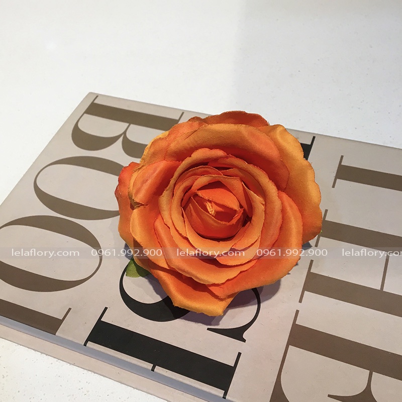 Đầu Bông Hoa Hồng Nhung Cao Cấp Nhiều Màu, Hoa Lụa hồng nhung Thích Hợp cắm lọ Trang Trí, Decor Nhà Cửa - HOG0004