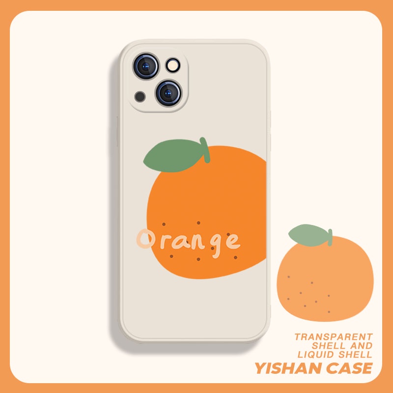 Ốp Điện Thoại Chống Sốc In Hình Quả Cam Cho Iphone 13 Pro 11 Pro Max Xr 6s 7 8 Plus 12 Mini 14 Pro Xs Max