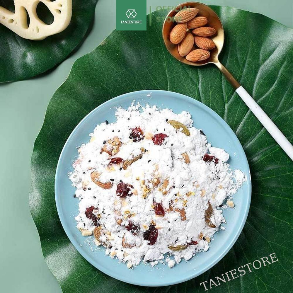 Bột củ sen mix hạt dinh dưỡng hoa quế chi  – dưỡng nhan giảm cân ăn kiêng Meizhoushike ít hạt M2 hộp 500gr