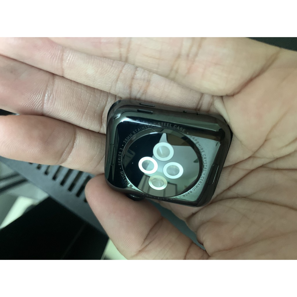Đồng hồ Apple Watch Series 3 thép LTE 38mm đen likenew