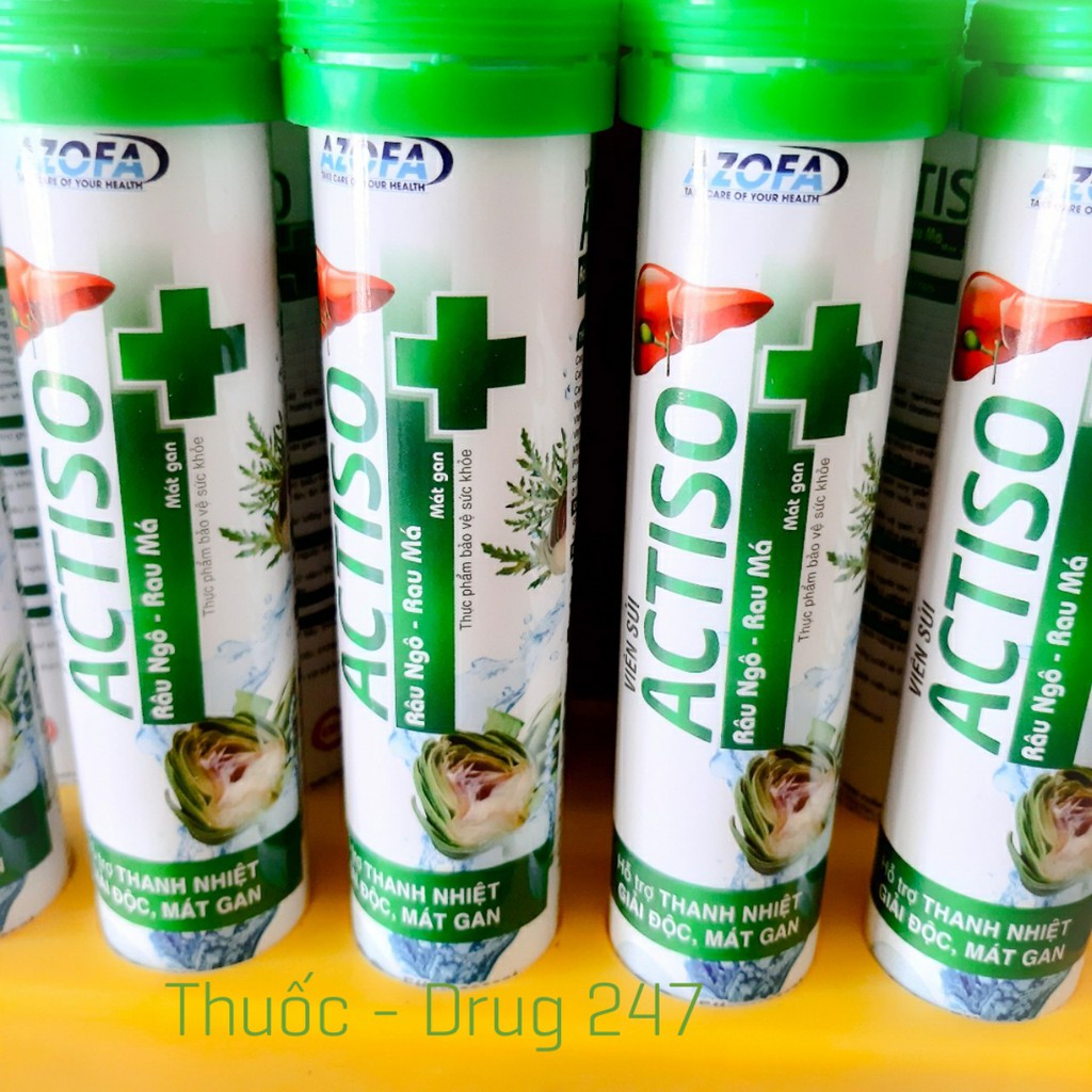 Viên Sủi Astiso Râu Ngô Rau Má Tuýp 20 Viên | Thế Giới Skin Care