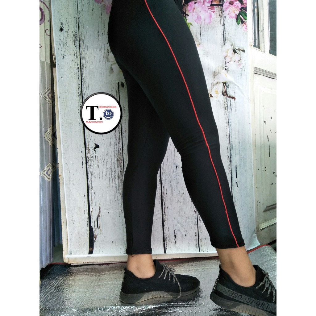 Quần thun nữ - legging (Ôm body, viền sọc  5 MÀU) | BigBuy360 - bigbuy360.vn