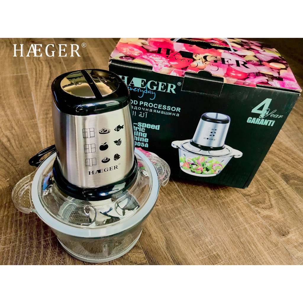 [ LỖI 1 ĐỔI 1 - BẢO HÀNH 1 NĂM ] Máy xay sinh tố, thực phẩm đa năng Haeger công suất 500W-1,5L