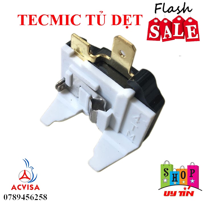 Combo 3 Rơ le Tecmic Block Tủ Lạnh - Relay Tecmit bảo vệ máy nén - Termit Termic Loại Dẹt 1/2 Đến 1/10