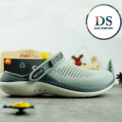 Dép Cross Literide 360 Nam Nữ màu Xám , Hàng loại 1 full tag, full box hãng