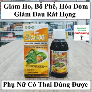 Siro Ho 🐸CHÍNH HÃNG🍀 Siro Zecacool Giảm Đau Rát Họng, Khản Tiếng, Bổ Phế, Trừ Ho, Hóa Đờm 🍀 Siro Ho Thảo Dược 💊