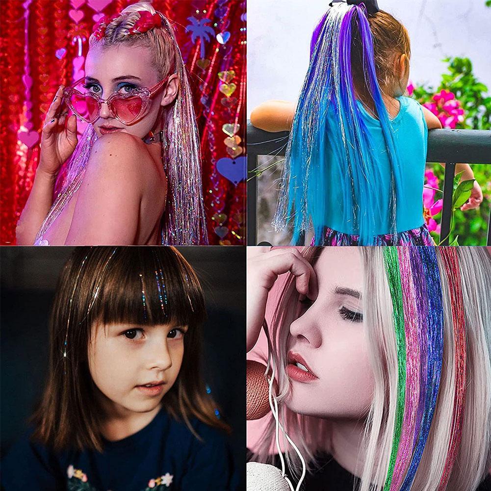 Dây Cột Tóc Lấp Lánh 14 Màu 94cm F0I3