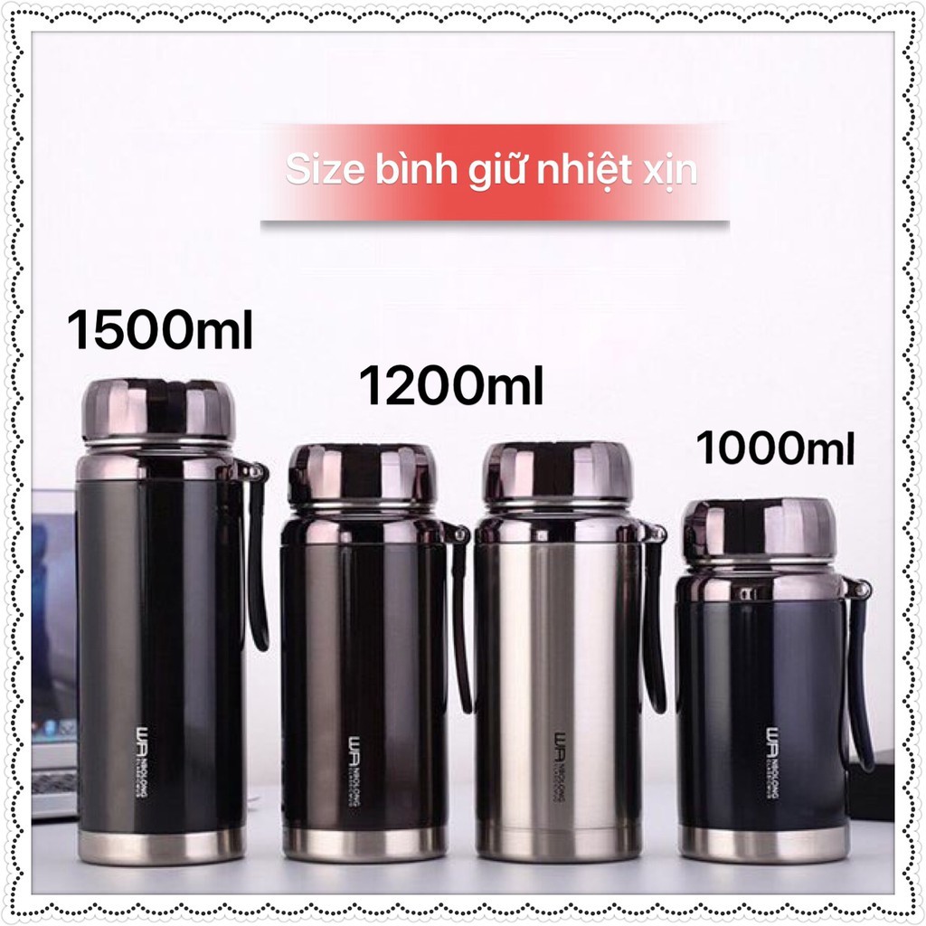 Bình giữ nhiệt nóng lạnh 600ml - 780ml - 1000ml-1200ml -1500ml inox 304 cao cấp