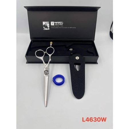 Bộ Kéo cắt tóc tay trái Titan thép 440C sắc bén bền bỉ - L460