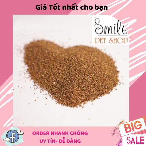 Phụ kiện hamster - Cát buddy ấn, cát buddy nâu đen rải chuồng cho hamster 1kg - Smile Pet Shop