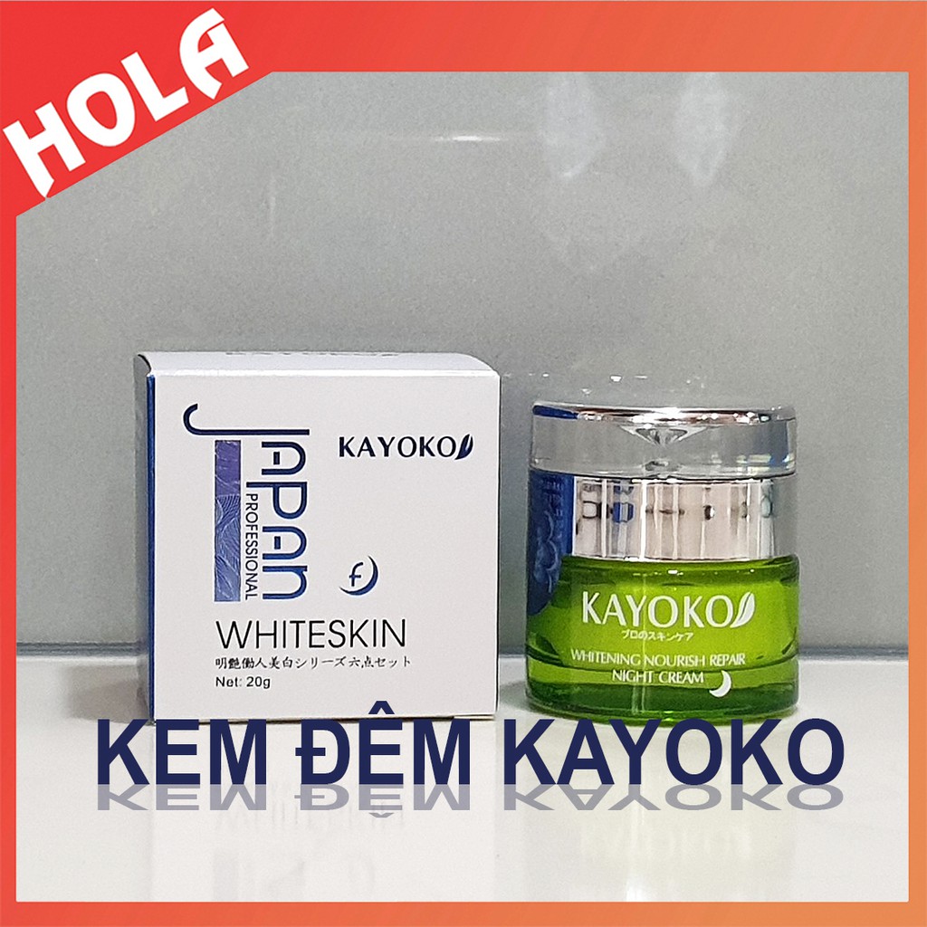 [CHÍNH HÃNG] Kem đêm Kayoko Xanh, chuyên làm mờ nám, tàn nhang và giúp tái tạo lại da, kem nám Nhật Bản, mỹ phẩm Kayoko. | BigBuy360 - bigbuy360.vn