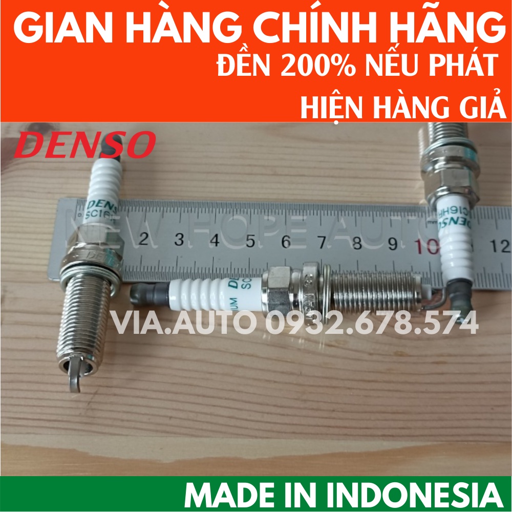 HỎA TỐC HCM] BỘ 4 Bugi Ô TÔ DENSO TOYOTA SC16HR11 Iridium chính hãng lắp vios , altis … đời 2017- về sau