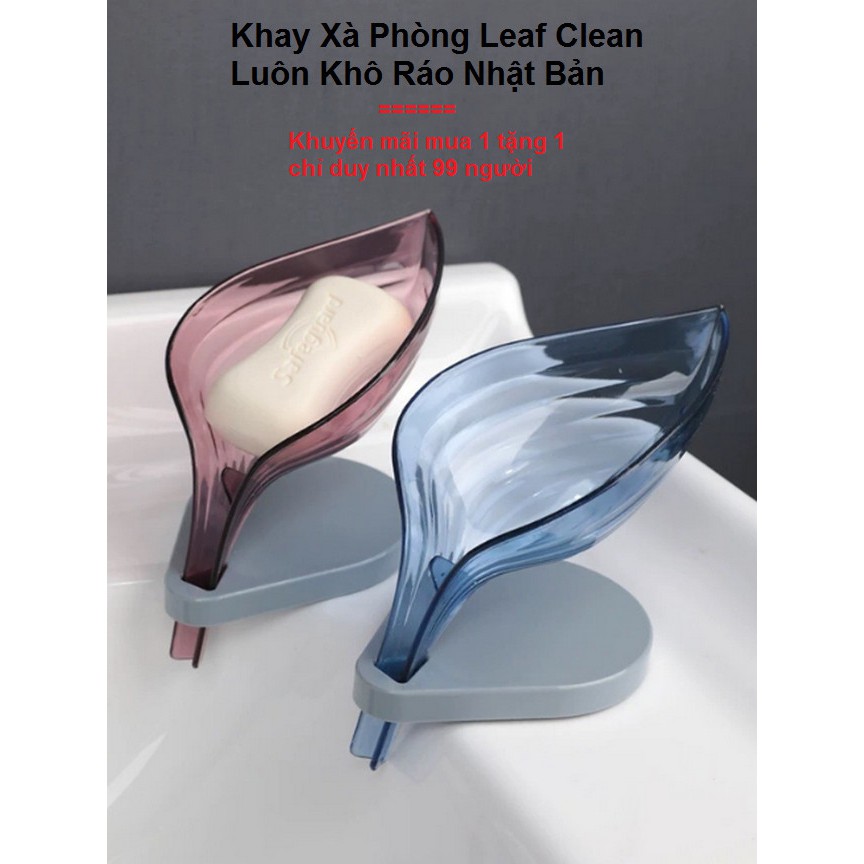 Khay Xà Phòng Leaf Clean Luôn Khô Ráo Nhật Bản (Khuyến mãi mua 1 tặng 1 dành cho 99 người đầu tiên) - Home and Garden