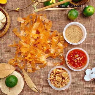 BÁNH TRÁNG DẺO TÔM SATE HÀNH PHI