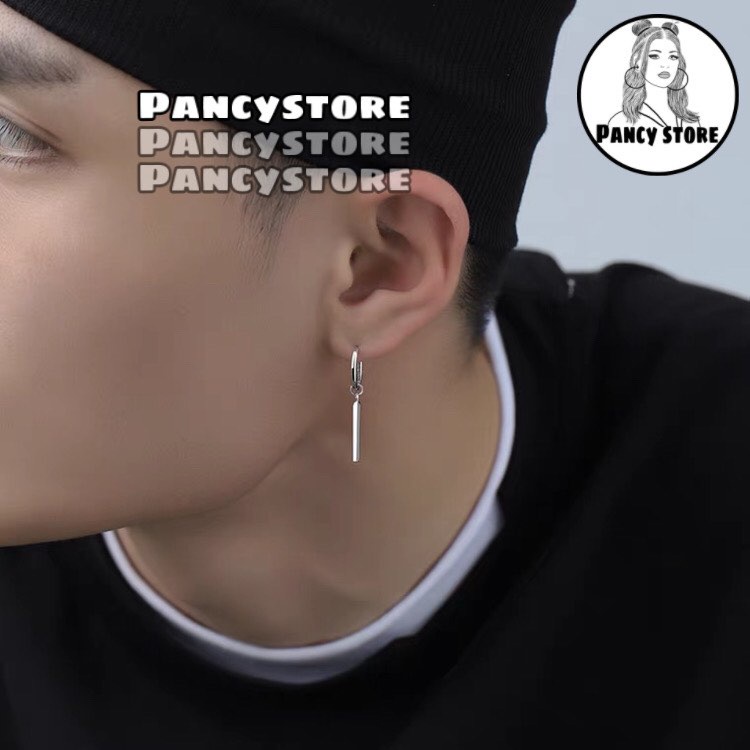 bông tai Kpop BTS nam nữ thanh thẳng khuyên tai titan siêu bền không gỉ phong cách hàn quốc