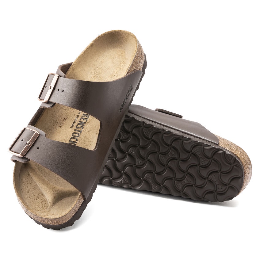 Dép Quai Ngang Nữ BIRKENSTOCK Arizona BF Dark Brown BCK51703 Màu Nâu