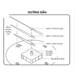 ( hàng có sẵn )[ Hàng Chính Hãng ] Đồng hồ treo tường dán tường 3D cao cấp loại lớn, Máy kim trôi êm ái,châu Âu độc đáo