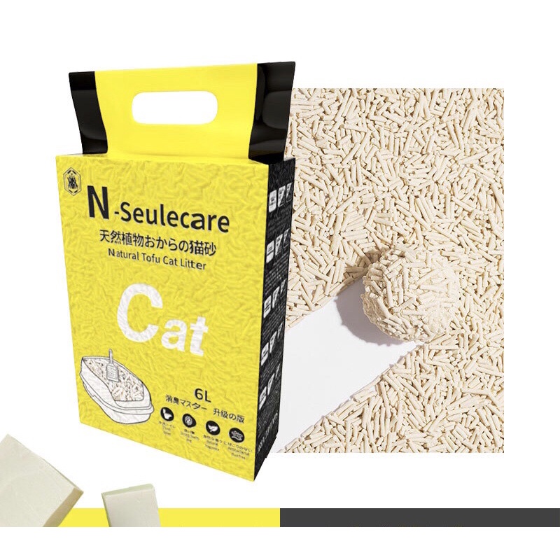 CÁT VỆ SINH ĐẬU NÀNH CAO CẤP 6l CHO MÈO