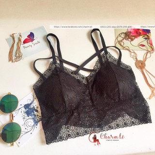 Bralette dây chéo thân dài