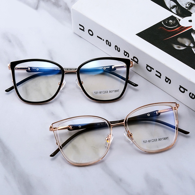 Kính chống ánh sáng xanh Kateluo 7106 bằng TR90 dùng trang điểm