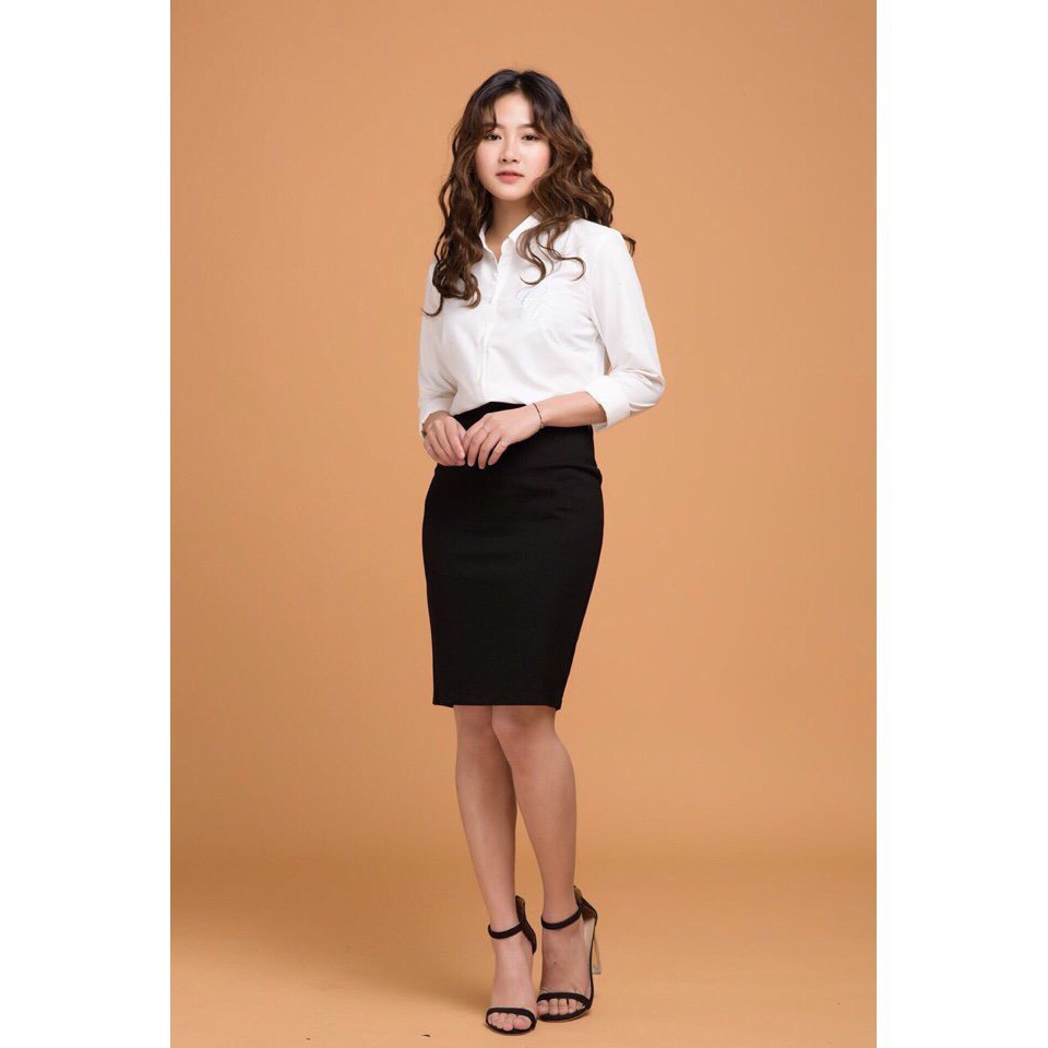 Chân váy công sở dáng ôm [Đủ cỡ 43-65kg] CV15