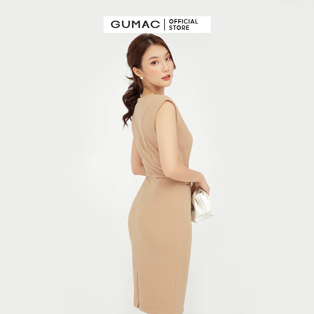 [Mã MABR07062 giảm 8% tối đa 50K đơn từ 249K] Đầm body nữ quyến rũ sát nách GUMAC nhiều màu, trẻ trung DB580 | BigBuy360 - bigbuy360.vn