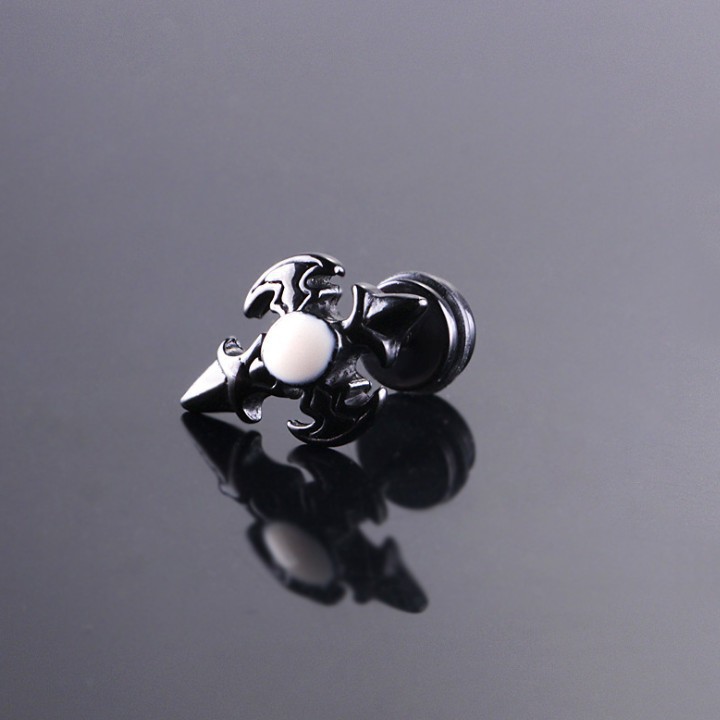 Bông Tai Nam Titan Không Đen TT 1418 - 1 cặp