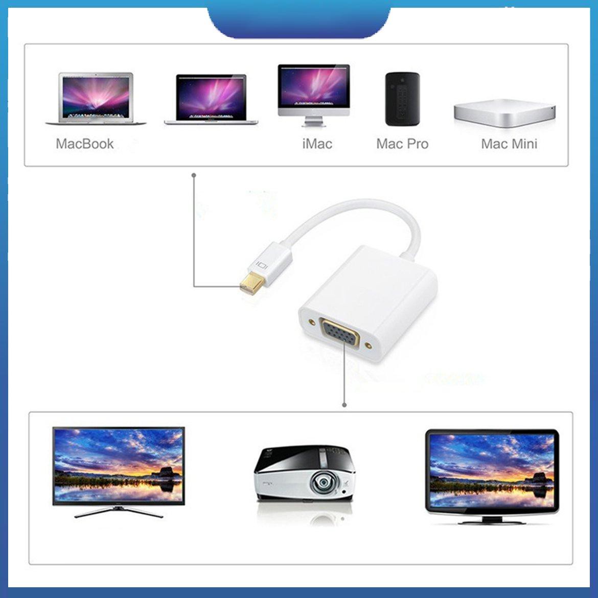 Cáp chuyển đổi từ cổng dp sang vga 1080p cho macbook airpro