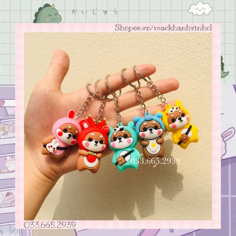Móc Khoá Chú Chó Shiba Siêu Dễ Thương