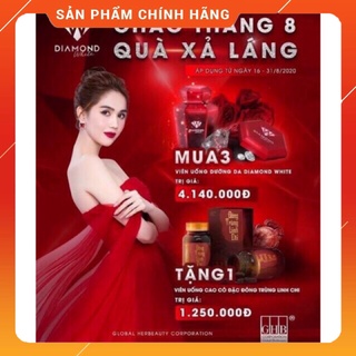 Viên uống trắng da diamond white ngọc trinh chính hãng ghb