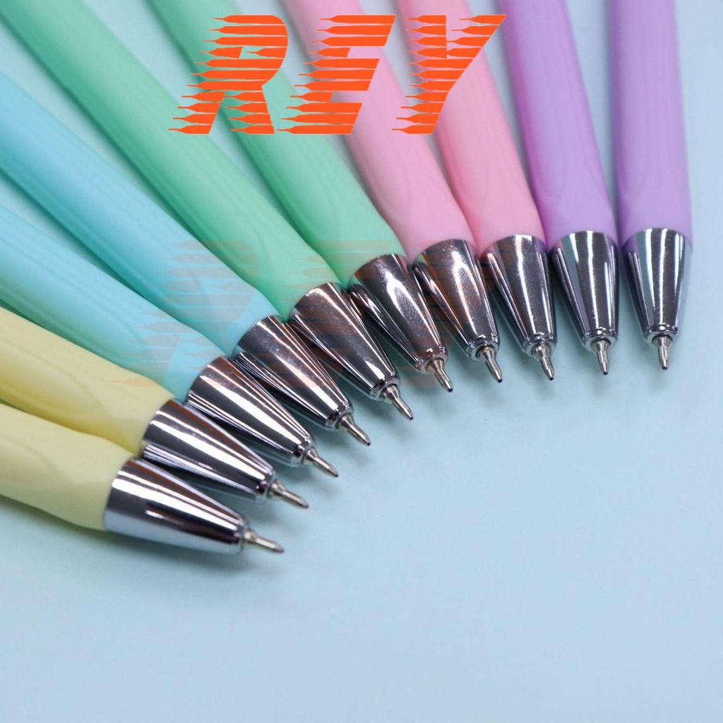 BỘ 5 bút gel mực xanh Pazto vỏ nhiều màu pastel xinh xắn 𝑻𝒉𝒊𝒆̂𝒏 𝑳𝒐𝒏𝒈 Gel-B015 ngòi 0.5mm